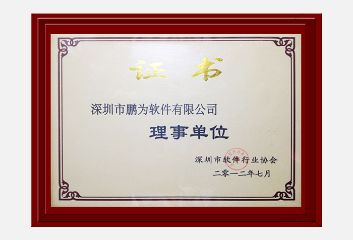 軟件協(xié)會(huì)理事會(huì)員證書